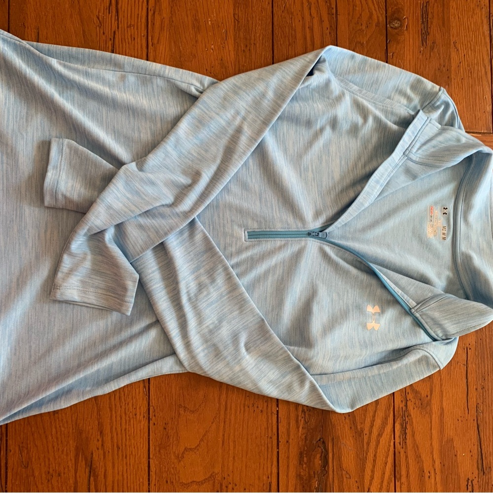 Under Armour Sky Blue Quarter-Zip Top